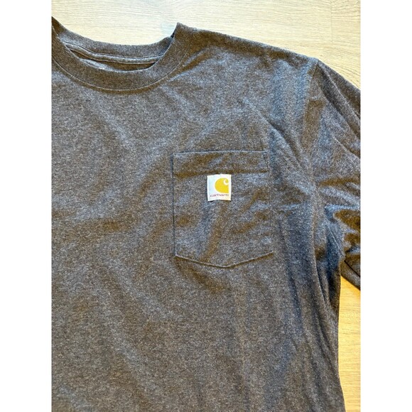 Carhartt Men’s oversized loose fit grey long sleeve T shirt EUC Large - Picture 9 of 10